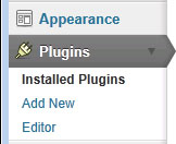 Go to plugins in the WordPress Dashboard